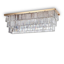 Ideal Lux Luminosa Martinez 8 Light Ceiling Light Gold