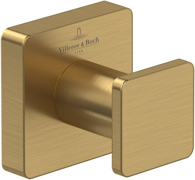 Villeroy & Boch Elements Striking Towel Hook Brushed Gold - image 1