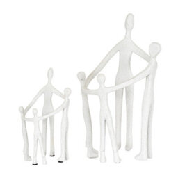 Hill Interiors Kin Ceramic Family Ornament White (20Cm X 12Cm X 12Cm) - thumbnail 3