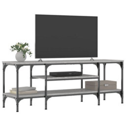 Walplus Tv Cabinet Grey Sonoma 121X35X45 Cm Engineered Wood&iron - thumbnail 3