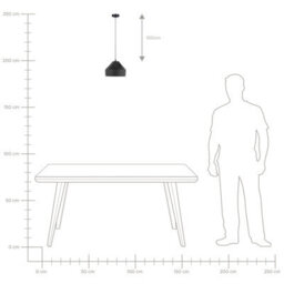 Wyld And Coco Irregular Round Matte Black Metal Pendant Light 1-Light, White Interior, Adjustable Cord - thumbnail 7