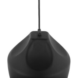 Wyld And Coco Irregular Round Matte Black Metal Pendant Light 1-Light, White Interior, Adjustable Cord - thumbnail 6