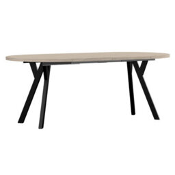 Leon Round Extendable Dining Table 90/180Cm Urban Oyster Space Saving Modern Design Compact To Large Fast Delivery - thumbnail 2