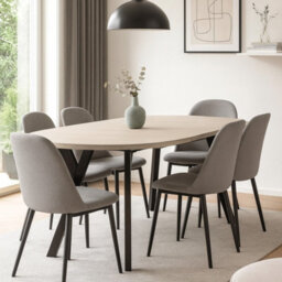 Leon Round Extendable Dining Table 90/180Cm Urban Oyster Space Saving Modern Design Compact To Large Fast Delivery - thumbnail 1