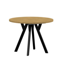 Leon Round Extendable Dining Table 90/180Cm Urban Oyster Space Saving Modern Design Compact To Large Fast Delivery - thumbnail 3