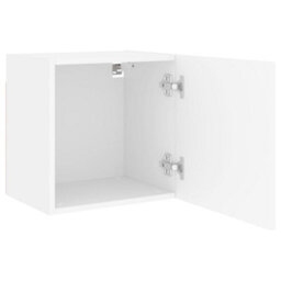 Berkfield Tv Wall Cabinet White 40.5X30X40 Cm Engineered Wood - thumbnail 6