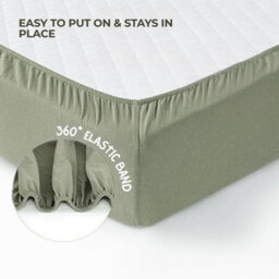 MHG Living Pack Of 2 Fitted Cot Sheets, 100% Cotton Jersey - Soft & Breathable - Plants Green - Fits 140X70Cm Cots - thumbnail 4