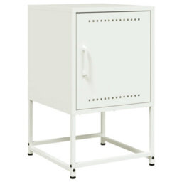 Berkfield Bedside Cabinets 2 Pcs White 36X39X60.5 Cm Steel - thumbnail 6