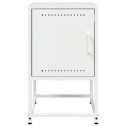 Berkfield Bedside Cabinets 2 Pcs White 36X39X60.5 Cm Steel - thumbnail 5