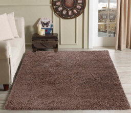 Desire Rugs Plain Living Room Shaggy Area Rugs D.beige 60X110 Cm - thumbnail 1