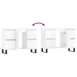 Berkfield Bathroom Cabinet White 80X33X60 Cm Engineered Wood - thumbnail 8