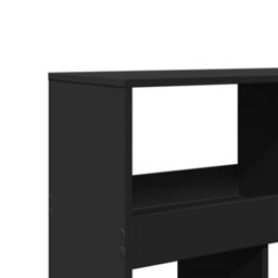 Berkfield Classic Bookcase Black 100X33X125.5 Cm Engineered Wood - thumbnail 7