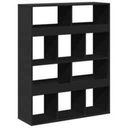 Berkfield Classic Bookcase Black 100X33X125.5 Cm Engineered Wood