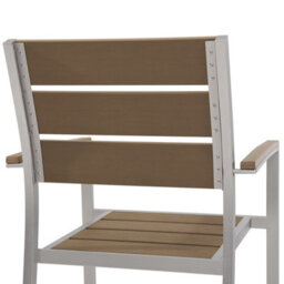 Beliani Set Of 6 Garden Chairs Vernio Brown - thumbnail 5