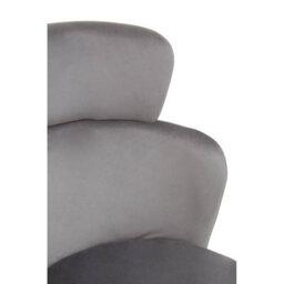 Orsina Comfortable Grey Velvet Dining Chair, Elegant Chair For Dining Table, Modern Design Outdoor Dining Chair - thumbnail 8