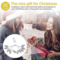 Amorly 2M 10Led Pine Cone String Lights, Portable Battery Powered Festive Decor Lights, Rustic Style Hanging Ornament For Xmas Home Party - thumbnail 8