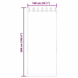 Walplus Voile Curtains With Tab Top 2 Pcs Black - thumbnail 8