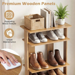 Shoe Rack Organizer 7 Tier Double Row Shoe Tower Display Unit - thumbnail 5