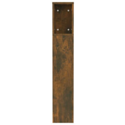 Vidaxl Headboard Cabinet Smoked Oak 120X18.5X102.5 Cm - thumbnail 5