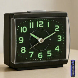 Large Glow-In-The-Dark Alarm Clock,easy Read, Silent Quartz Movement - thumbnail 1