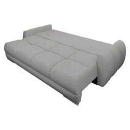 Logo 3 Velour Fabric Sofa Bed Easy To Clean Upholstery Pull Out Bed Storage Bonell Springs Mustard - thumbnail 4