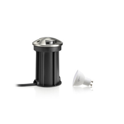Auraglow Ip67 Anti-Dazzle Stainless Steel Gu10 Deck Light - Warm White - 1 Pack - image 1