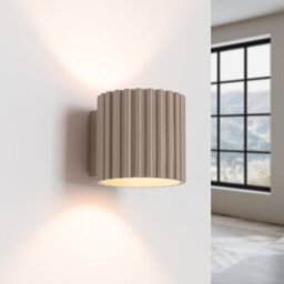 Luminosa Lighting Luminosa Aura Up & Down Wall Lamp Taupe 1X G9 - thumbnail 3