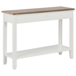 Berkfield Console Table White 110X35X80 Cm Wood - thumbnail 4