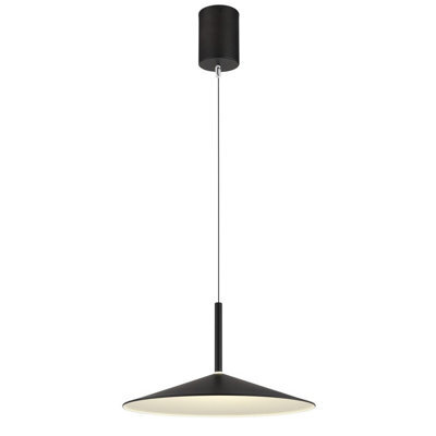 Luminosa Lighting Luminosa Lampone Dome Pendant Ceiling Light Matt Black Led 4000K - image 1