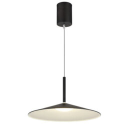 Luminosa Lighting Luminosa Lampone Dome Pendant Ceiling Light Matt Black Led 4000K - thumbnail 3