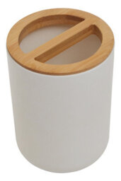 Orsina Canyon White Toothbrush Holder - thumbnail 1