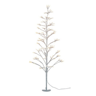Pegdev - Pdl 180Cm Pre-Lit-Led Tree 200 Leds Selectable White 8 Functions Indoor Outdoor Wedding Party Christmas Display - image 1