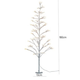 Pegdev - Pdl 180Cm Pre-Lit-Led Tree 200 Leds Selectable White 8 Functions Indoor Outdoor Wedding Party Christmas Display - thumbnail 3