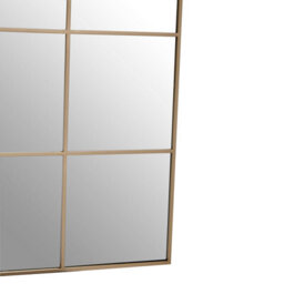 Orsina Oriel Grid Wall Mirror With Gold Finish Frame - thumbnail 4