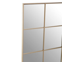 Orsina Oriel Grid Wall Mirror With Gold Finish Frame - thumbnail 3