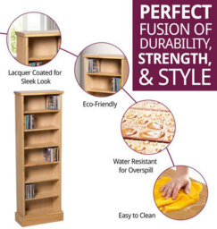 Hallowood Furniture Waverly Oak Cd Rack - thumbnail 2