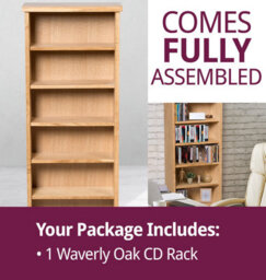 Hallowood Furniture Waverly Oak Cd Rack - thumbnail 6