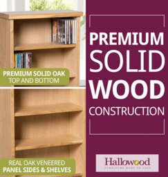 Hallowood Furniture Waverly Oak Cd Rack - thumbnail 4