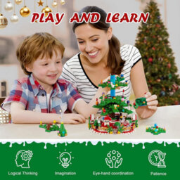 CLEFFNS Advent Calendar 2026 Adult Christmas Tree Building Blocks Holiday 24 Days Christmas Countdown Calendars Blocks Gift With Led Light - thumbnail 4