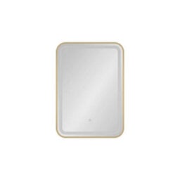 Royal Bathrooms Luna 500 X 700mm Brushed Brass Led Framed Bathroom Led Mirror With Demister Pad & Touch Sensor - thumbnail 4