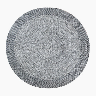 Athena 350Cm Round Weatherproof Indoor And Outdoor Rug In Shale Grey - image 1