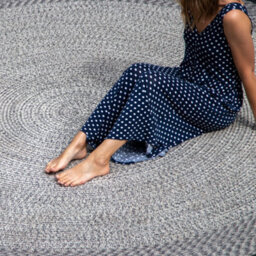 Athena 350Cm Round Weatherproof Indoor And Outdoor Rug In Shale Grey - thumbnail 3