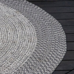 Athena 350Cm Round Weatherproof Indoor And Outdoor Rug In Shale Grey - thumbnail 6