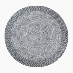 Athena 350Cm Round Weatherproof Indoor And Outdoor Rug In Shale Grey - thumbnail 1