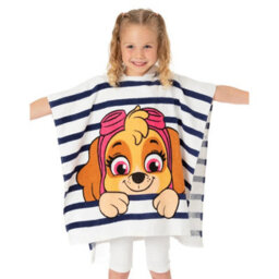Paw Patrol Childrens/kids Skye Hooded Towel White/navy (One Size) - thumbnail 3