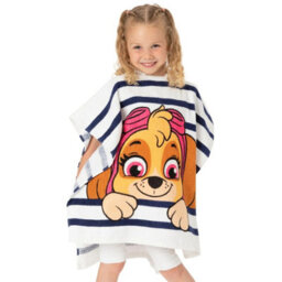 Paw Patrol Childrens/kids Skye Hooded Towel White/navy (One Size) - thumbnail 4