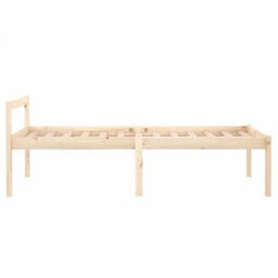 Berkfield Bed Frame Solid Wood 75X190 Cm Small Single - thumbnail 5