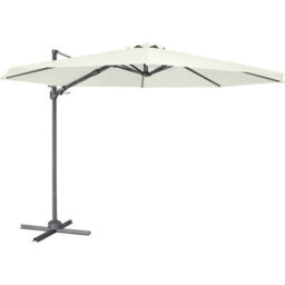 Loops Premium 3M Banana Parasol Cream Easy Tilt & Swivel Garden Dining Patio Umbrella - thumbnail 1