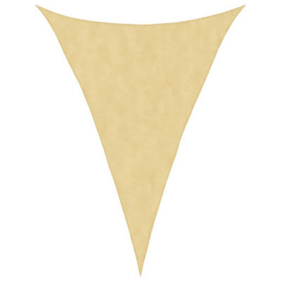 Berkfield Durable Sun Shade Sail Sand 5X7X7 M 100% Polyester Oxford
