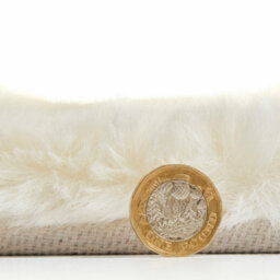 Ivory Shaggy Rug, Anti-Shed Plain Rug With 80mm Thickness, Modern Luxurious Rug For Bedroom, & Livingroom-150Cm X 230Cm - thumbnail 2